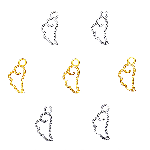 PandaHall 20Pcs 2 Color Retro Zinc Alloy Pendants, Wing, Cadmium Free & Lead Free, Antique Silver & Golden, 17.5x9x1.5mm, Hole: 2mm...
PandaHall 20Pcs 2 Color Retro Zinc Alloy Pendants, Wing, Cadmium Free & Lead Free, Antique Silver & Golden, 17.5x9x1.5mm, Hole: 2mm...