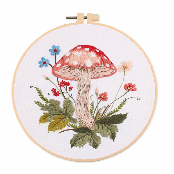 PandaHall Mushroom Pattern Embroidery Starter Kits, including Embroidery Fabric & Thread, Needle, Embroidery Hoop, Instruction Sheet, White...
PandaHall Mushroom Pattern Embroidery Starter Kits, including Embroidery Fabric & Thread, Needle, Embroidery Hoop, Instruction Sheet, White...