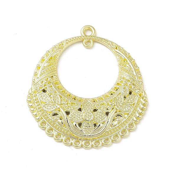 PandaHall Rack Plating Alloy Chandelier Component Links, Flat Round with Flower, Golden, 32x29.5x4mm, Hole: 0.9mm & 1.6mm Alloy Flat Round
PandaHall Rack Plating Alloy Chandelier Component Links, Flat Round with Flower, Golden, 32x29.5x4mm, Hole: 0.9mm & 1.6mm Alloy Flat Round