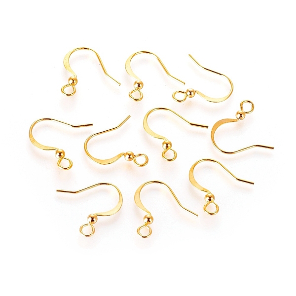 PandaHall Long-Lasting Plated Brass French Earring Hooks, with Horizontal Loop, Flat Earring Hooks, Real 18K Gold Plated, Nickel Free...
PandaHall Long-Lasting Plated Brass French Earring Hooks, with Horizontal Loop, Flat Earring Hooks, Real 18K Gold Plated, Nickel Free...