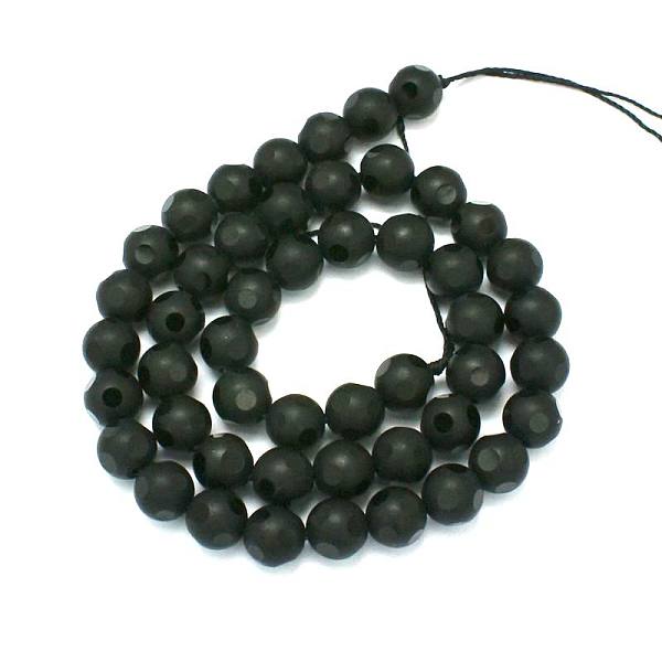 PandaHall Natural Black Onyx Round Bead Strands, Dyed, Faceted and Frosted, 6mm, Hole: 2mm, about 66pcs/strand, 15.74 inch Black Onyx Round...
PandaHall Natural Black Onyx Round Bead Strands, Dyed, Faceted and Frosted, 6mm, Hole: 2mm, about 66pcs/strand, 15.74 inch Black Onyx Round...
