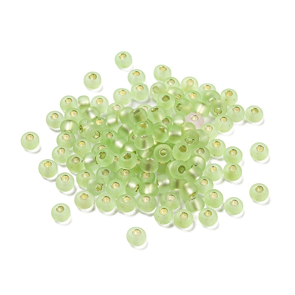 PandaHall Frosted Silver Lined Glass Seed Beads, Round Hole, Round, Light Green, 3x2mm, Hole: 1mm, 787pcs/bag Glass
PandaHall Frosted Silver Lined Glass Seed Beads, Round Hole, Round, Light Green, 3x2mm, Hole: 1mm, 787pcs/bag Glass