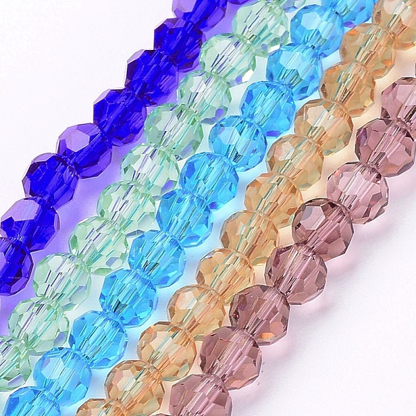 PandaHall Faceted(32 Facets) Glass Round Bead Strands, Mixed Color, 4mm, Hole: 1mm, about 88~90pcs/strand, 28~30cm Glass Round Multicolor
PandaHall Faceted(32 Facets) Glass Round Bead Strands, Mixed Color, 4mm, Hole: 1mm, about 88~90pcs/strand, 28~30cm Glass Round Multicolor