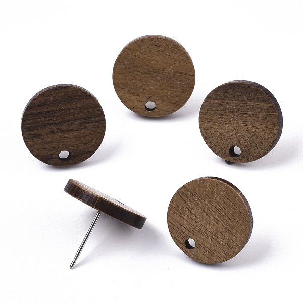 PandaHall Walnut Wood Stud Earring Findings, with 304 Stainless Steel Pin, Flat Round, Coconut Brown, 15mm, Hole: 1.8mm, Pin: 0.7mm Wood...
PandaHall Walnut Wood Stud Earring Findings, with 304 Stainless Steel Pin, Flat Round, Coconut Brown, 15mm, Hole: 1.8mm, Pin: 0.7mm Wood...