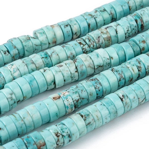 PandaHall Natural Magnesite Beads Strands, Heishi Beads, Dyed & Heated, Flat Round/Disc, Turquoise, 8x3mm, Hole: 1mm, about 122pcs/strand..., Green
PandaHall Natural Magnesite Beads Strands, Heishi Beads, Dyed & Heated, Flat Round/Disc, Turquoise, 8x3mm, Hole: 1mm, about 122pcs/strand..., Green