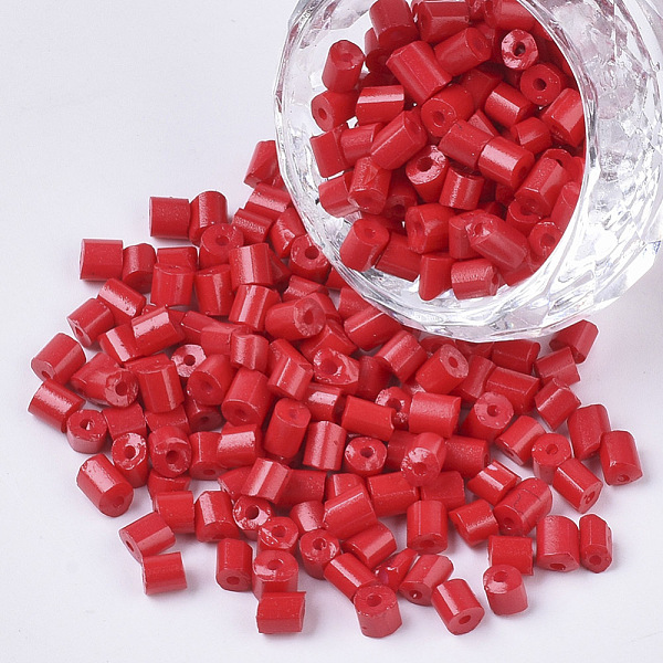 PandaHall 6/0 Glass Bugle Beads, Baking Paint, Red, 3.5~5x3.5~4mm, Hole: 1mm, about 4500pcs/bag Glass Red
PandaHall 6/0 Glass Bugle Beads, Baking Paint, Red, 3.5~5x3.5~4mm, Hole: 1mm, about 4500pcs/bag Glass Red