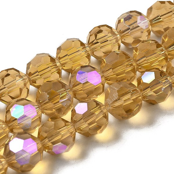 PandaHall Electroplate Transparent Glass Beads Strands, Faceted, Round, Rainbow Plated, Goldenrod, 10mm, Hole: 1.2mm, about 65~69pcs/strand..., Gold
PandaHall Electroplate Transparent Glass Beads Strands, Faceted, Round, Rainbow Plated, Goldenrod, 10mm, Hole: 1.2mm, about 65~69pcs/strand..., Gold