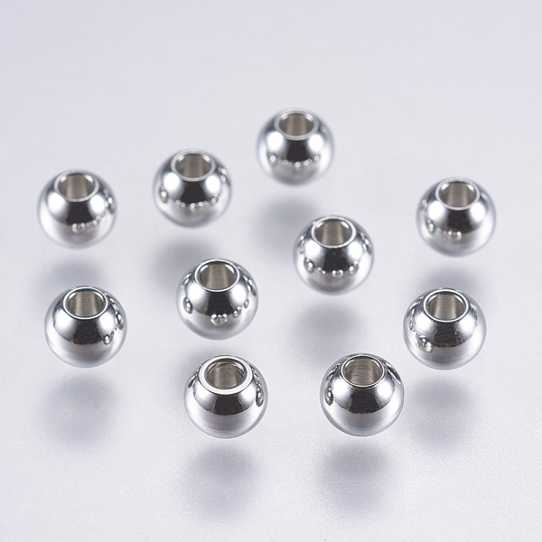 PandaHall 304 Stainless Steel Beads, Round, Stainless Steel Color, 4x3mm, Hole: 1mm 304 Stainless Steel Round
PandaHall 304 Stainless Steel Beads, Round, Stainless Steel Color, 4x3mm, Hole: 1mm 304 Stainless Steel Round