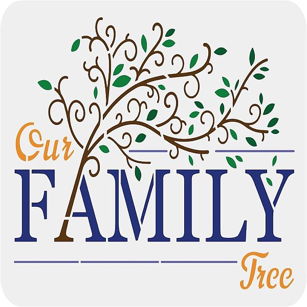 PandaHall FINGERINSPIRE Family Tree Stencil 29.7x21cm Reusable Tree Stencil Tree with Text Our Family Drawing Stencil Life Tree Stencil Tree...
PandaHall FINGERINSPIRE Family Tree Stencil 29.7x21cm Reusable Tree Stencil Tree with Text Our Family Drawing Stencil Life Tree Stencil Tree...