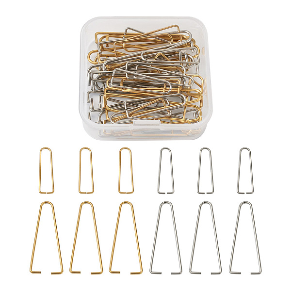 PandaHall Vacuum Plating 304 Stainless Steel Ice Pick Pinch Bails, Clips for Beads, Golden & Stainless Steel Color, 27~42x8~17x1~1.2mm, Pin...
PandaHall Vacuum Plating 304 Stainless Steel Ice Pick Pinch Bails, Clips for Beads, Golden & Stainless Steel Color, 27~42x8~17x1~1.2mm, Pin...