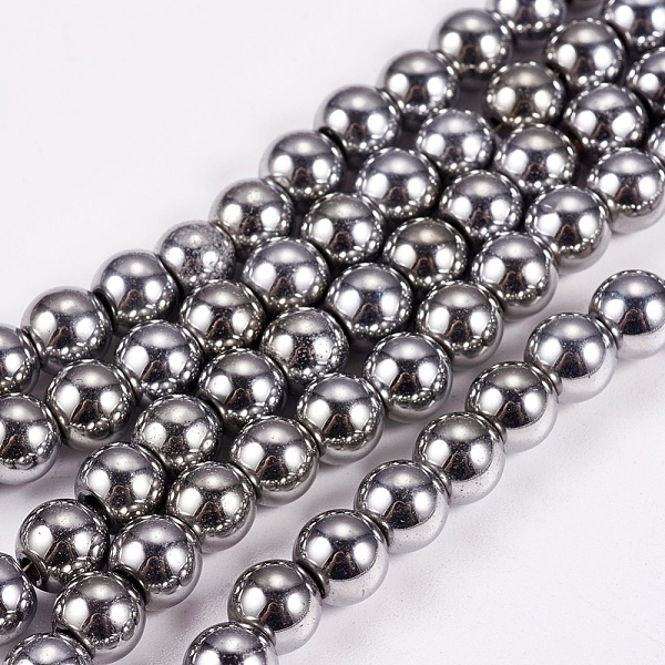 PandaHall Electroplate Non-magnetic Synthetic Hematite Beads Strands, Round, Grade A, Platinum Plated, 6mm, Hole: 1.2mm, about 65pcs/strand...
PandaHall Electroplate Non-magnetic Synthetic Hematite Beads Strands, Round, Grade A, Platinum Plated, 6mm, Hole: 1.2mm, about 65pcs/strand...