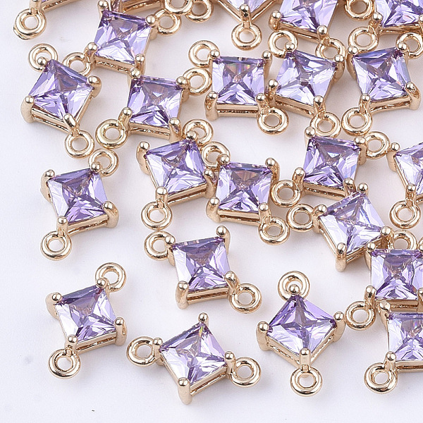 PandaHall Transparent Glass Links connectors, with Brass Findings, Faceted, Rhombus, Light Gold, Medium Purple, 11x7x4mm, Hole: 1mm, Side...
PandaHall Transparent Glass Links connectors, with Brass Findings, Faceted, Rhombus, Light Gold, Medium Purple, 11x7x4mm, Hole: 1mm, Side...