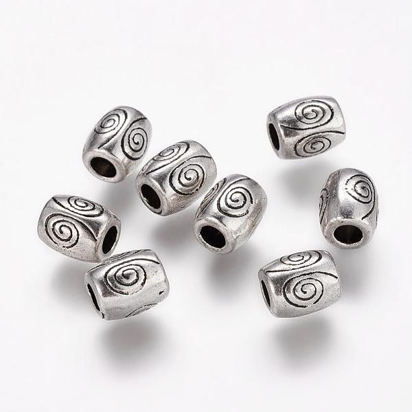 PandaHall Tibetan Style Alloy Beads, Lead Free & Nickel Free & Cadmium Free, Barrel, Antique Silver, about 7mm long, 6mm wide, hole: 2.5mm...
PandaHall Tibetan Style Alloy Beads, Lead Free & Nickel Free & Cadmium Free, Barrel, Antique Silver, about 7mm long, 6mm wide, hole: 2.5mm...