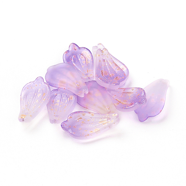 PandaHall Glass Pendants, with Gold Foil, Frosted, Dyed & Heated, Petal, Lilac, 19x10x3mm, Hole: 1mm Glass Petaline Purple
PandaHall Glass Pendants, with Gold Foil, Frosted, Dyed & Heated, Petal, Lilac, 19x10x3mm, Hole: 1mm Glass Petaline Purple