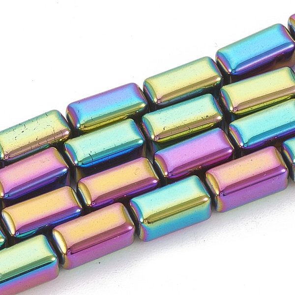 PandaHall Electroplate Non-magnetic Synthetic Hematite Beads Strands, Cuboid, Multi-color Plated, 8x4x4mm, Hole: 1mm, about 50pcs/strand...
PandaHall Electroplate Non-magnetic Synthetic Hematite Beads Strands, Cuboid, Multi-color Plated, 8x4x4mm, Hole: 1mm, about 50pcs/strand...