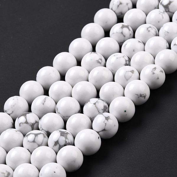 PandaHall Synthetic Howlite Beads Strands, Round, 10mm, Hole: 1.5mm, about 38pcs/strand, 14.76''(37.5cm) Howlite Round
PandaHall Synthetic Howlite Beads Strands, Round, 10mm, Hole: 1.5mm, about 38pcs/strand, 14.76''(37.5cm) Howlite Round