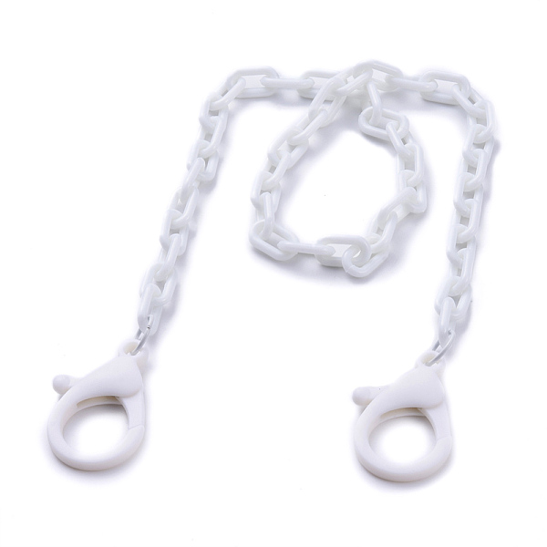 PandaHall Personalized ABS Plastic Cable Chain Necklaces, Eyeglass Chains, Handbag Chains, with Plastic Lobster Claw Clasps, White...
PandaHall Personalized ABS Plastic Cable Chain Necklaces, Eyeglass Chains, Handbag Chains, with Plastic Lobster Claw Clasps, White...