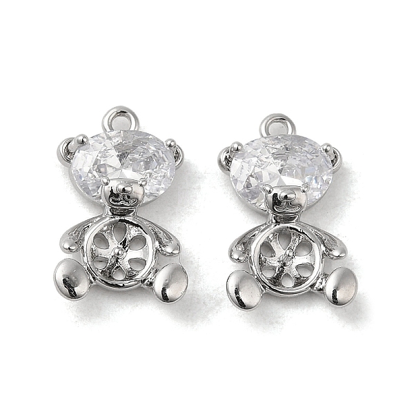 PandaHall Brass with Glass Peg Bails, Bear, for Half Drilled Beads, Real Platinum Plated, 16.5x10x5mm, Hole: 1.2mm Brass Clear
PandaHall Brass with Glass Peg Bails, Bear, for Half Drilled Beads, Real Platinum Plated, 16.5x10x5mm, Hole: 1.2mm Brass Clear