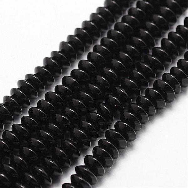 PandaHall Natural Black Onyx Beads Strands, Grade A, Dyed & Heated, Rondelle, 8x4mm, Hole: 1mm, about 95pcs/strand, 15.16 inch~15.35 inch...
PandaHall Natural Black Onyx Beads Strands, Grade A, Dyed & Heated, Rondelle, 8x4mm, Hole: 1mm, about 95pcs/strand, 15.16 inch~15.35 inch...