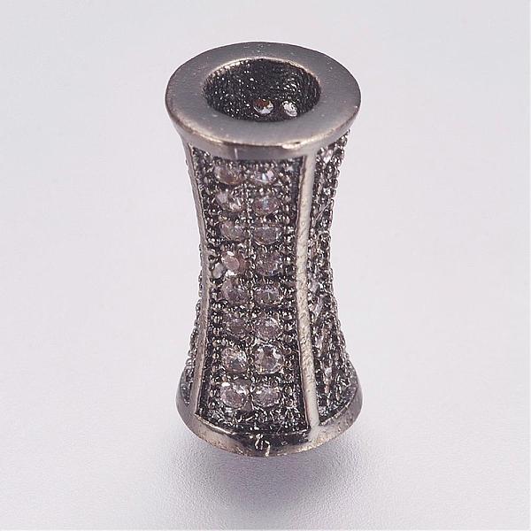 PandaHall Brass Micro Pave Cubic Zirconia Beads, Tube, Gunmetal, 12x6mm, Hole: 3mm Brass+Cubic Zirconia Tube
PandaHall Brass Micro Pave Cubic Zirconia Beads, Tube, Gunmetal, 12x6mm, Hole: 3mm Brass+Cubic Zirconia Tube