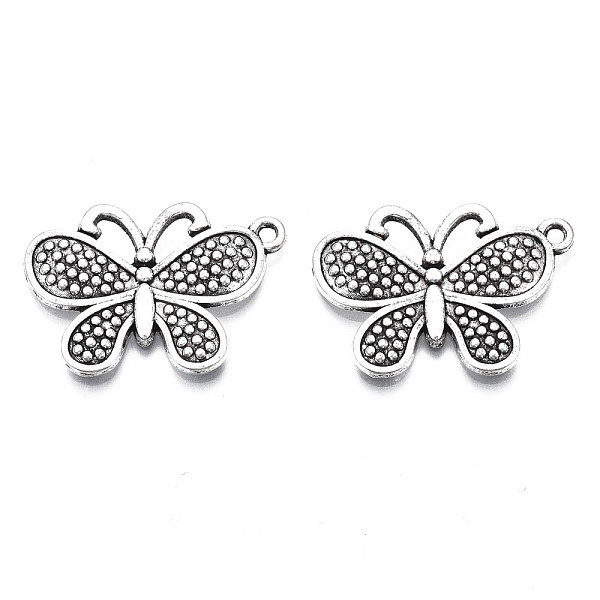 PandaHall Tibetan Style Alloy Pendants, Cadmium Free & Lead Free, Butterfly, Antique Silver, 20x29x2.5mm, Hole: 1.6mm, about 430pcs/1000g...
PandaHall Tibetan Style Alloy Pendants, Cadmium Free & Lead Free, Butterfly, Antique Silver, 20x29x2.5mm, Hole: 1.6mm, about 430pcs/1000g...
