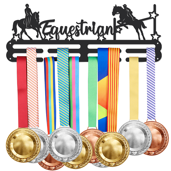 PandaHall Sports Theme Iron Medal Hanger Holder Display Wall Rack, with Screws, Equestrian Pattern, 150x400mm Iron Sports
PandaHall Sports Theme Iron Medal Hanger Holder Display Wall Rack, with Screws, Equestrian Pattern, 150x400mm Iron Sports