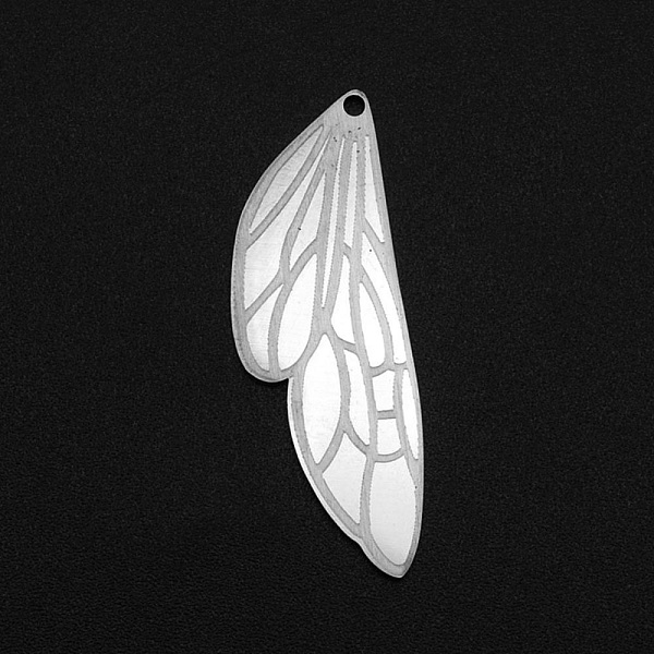 PandaHall 201 Stainless Steel Pendants, Laser Cut, Wing, Stainless Steel Color, 34.5x12x1mm, Hole: 1.4mm 201 Stainless Steel Wing
PandaHall 201 Stainless Steel Pendants, Laser Cut, Wing, Stainless Steel Color, 34.5x12x1mm, Hole: 1.4mm 201 Stainless Steel Wing