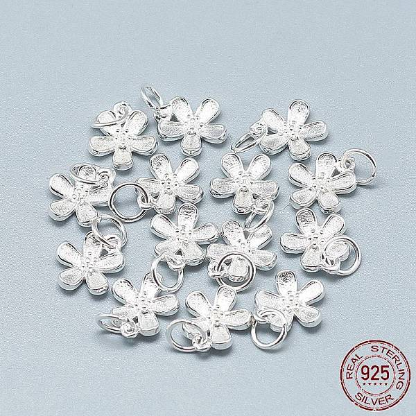 PandaHall 925 Sterling Silver Charms, with 925 Stamp, with Jump Ring, Flower, Silver, 12x10x3mm, Hole: 4mm Sterling Silver Flower
PandaHall 925 Sterling Silver Charms, with 925 Stamp, with Jump Ring, Flower, Silver, 12x10x3mm, Hole: 4mm Sterling Silver Flower