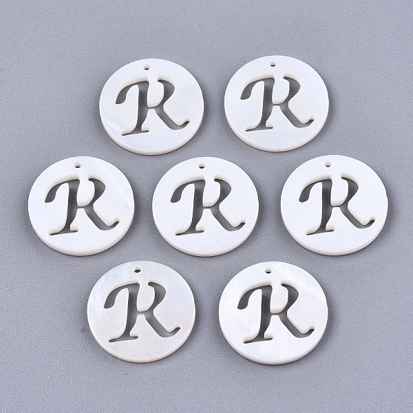 PandaHall Natural Freshwater Shell Charms, Flat Round with Hollow Out Letter, Letter.R, 14.5x1.5mm, Hole: 0.9mm Freshwater Shell Flat Round
PandaHall Natural Freshwater Shell Charms, Flat Round with Hollow Out Letter, Letter.R, 14.5x1.5mm, Hole: 0.9mm Freshwater Shell Flat Round