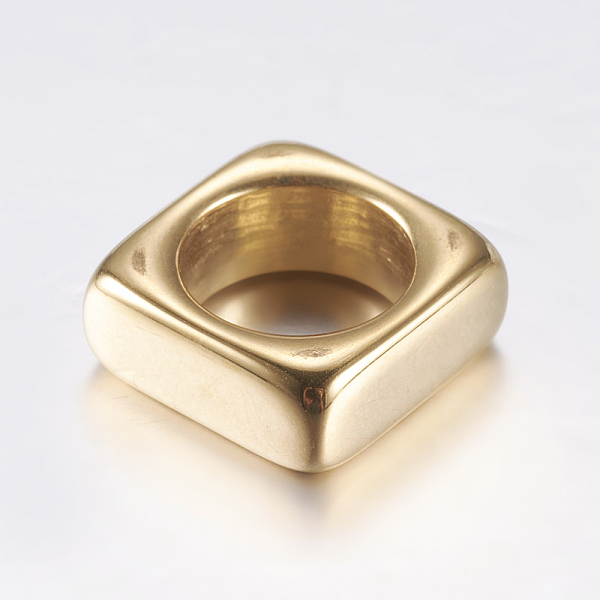PandaHall 304 Stainless Steel Linking Rings, Square, Golden, 12x12x4.5mm, 8mm inner diameter 304 Stainless Steel Square
PandaHall 304 Stainless Steel Linking Rings, Square, Golden, 12x12x4.5mm, 8mm inner diameter 304 Stainless Steel Square