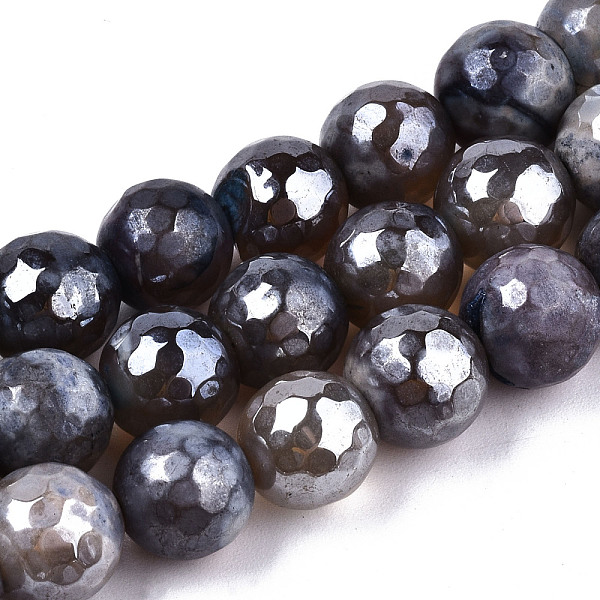 PandaHall Electroplate Natural Agate Beads Strands, Dyed, Faceted, Pearl Luster Plated, Round, Colorful, 10.5mm, Hole: 1.2mm, about...
PandaHall Electroplate Natural Agate Beads Strands, Dyed, Faceted, Pearl Luster Plated, Round, Colorful, 10.5mm, Hole: 1.2mm, about...