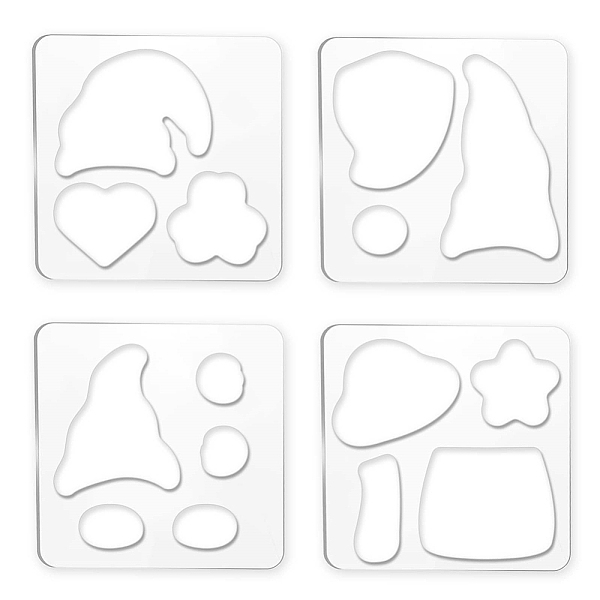 PandaHall Acrylic Earring Handwork Template, Card Leather Cutting Stencils, Square, Clear, Fairy Pattern, 152x152x4mm, 4 styles, 1pc/style...
PandaHall Acrylic Earring Handwork Template, Card Leather Cutting Stencils, Square, Clear, Fairy Pattern, 152x152x4mm, 4 styles, 1pc/style...