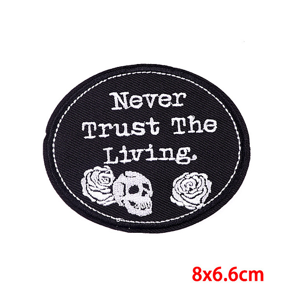 PandaHall Computerized Embroidery Cloth Iron on/Sew on Patches, Word Pattern Costume Accessories, Oval Pattern, 80x66mm Cloth Oval
PandaHall Computerized Embroidery Cloth Iron on/Sew on Patches, Word Pattern Costume Accessories, Oval Pattern, 80x66mm Cloth Oval