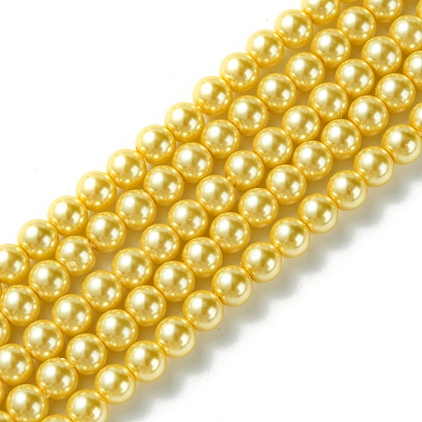 PandaHall Grade A Glass Pearl Beads, Pearlized, Round, Gold, 6mm, Hole: 0.7~1mm, about 68pcs/Strand, 16''(40.64cm) Glass Round Gold
PandaHall Grade A Glass Pearl Beads, Pearlized, Round, Gold, 6mm, Hole: 0.7~1mm, about 68pcs/Strand, 16''(40.64cm) Glass Round Gold