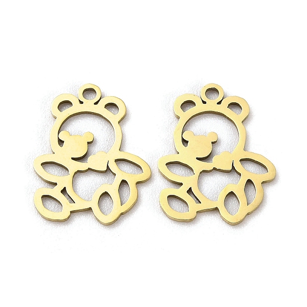 PandaHall 201 Stainless Steel Pendants, Bear Charm, Golden, 17x13.5x1mm, Hole: 1.4mm 201 Stainless Steel Bear
PandaHall 201 Stainless Steel Pendants, Bear Charm, Golden, 17x13.5x1mm, Hole: 1.4mm 201 Stainless Steel Bear