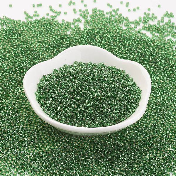 PandaHall (Toho code TR-11-27B) TOHO Japanese Seed Beads, Round, 11/0, (27B) Silver Lined Grass Green, 2x1.5mm, Hole: 0.5mm, about...
PandaHall (Toho code TR-11-27B) TOHO Japanese Seed Beads, Round, 11/0, (27B) Silver Lined Grass Green, 2x1.5mm, Hole: 0.5mm, about...