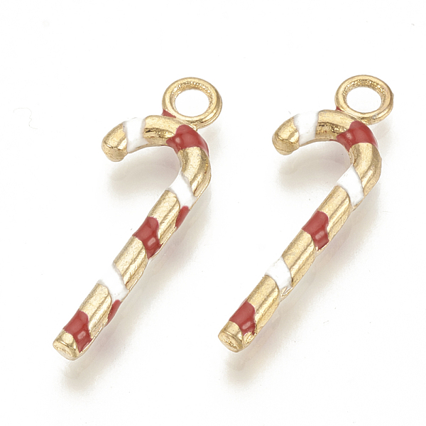 PandaHall Alloy Enamel Pendants, Cadmium Free & Lead Free, Candy Cane, Light Gold, Red, 26x9x2.5mm, Hole: 2mm Alloy+Enamel Candy Red
PandaHall Alloy Enamel Pendants, Cadmium Free & Lead Free, Candy Cane, Light Gold, Red, 26x9x2.5mm, Hole: 2mm Alloy+Enamel Candy Red