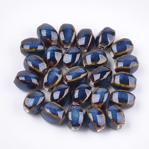 PandaHall Handmade Porcelain Beads, Fancy Antique Glazed Porcelain, Oval, Royal Blue, 12~14x9~10.5x9~11mm, Hole: 2.5mm Porcelain Oval Blue
PandaHall Handmade Porcelain Beads, Fancy Antique Glazed Porcelain, Oval, Royal Blue, 12~14x9~10.5x9~11mm, Hole: 2.5mm Porcelain Oval Blue
