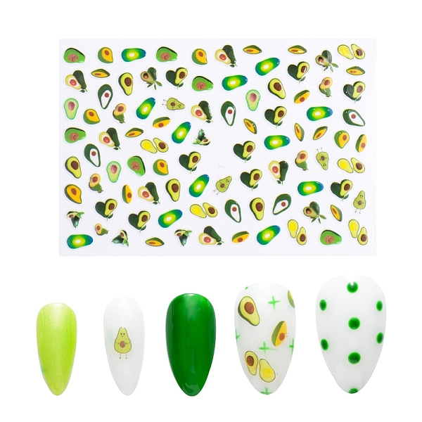 PandaHall Nail Art Stickers, Self-adhesive, For Nail Tips Decorations, Avocado Pattern, Colorful, 9.5x6.5cm Paper Fruit
PandaHall Nail Art Stickers, Self-adhesive, For Nail Tips Decorations, Avocado Pattern, Colorful, 9.5x6.5cm Paper Fruit