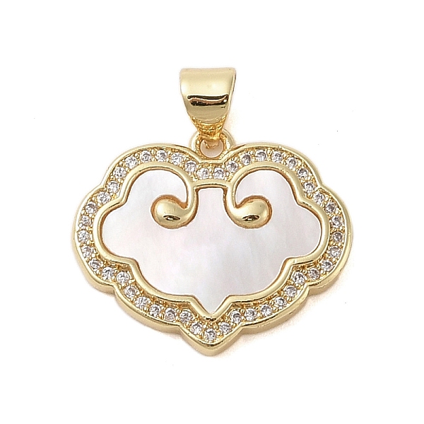 PandaHall Brass Micro Pave Clear Cubic Zirconia Pendant, with Shell, Cloud, Real 18K Gold Plated, 17.5x20.5x3mm, Hole: 4x3.5mm Brass+Cubic...
PandaHall Brass Micro Pave Clear Cubic Zirconia Pendant, with Shell, Cloud, Real 18K Gold Plated, 17.5x20.5x3mm, Hole: 4x3.5mm Brass+Cubic...