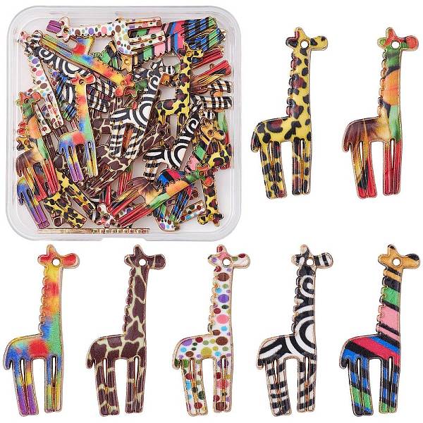 PandaHall 35Pcs 7 Colors Printed Alloy Pendants, Cadmium Free & Nickel Free & Lead Free, Giraffe, Mixed Color, 33x17x1.5mm, Hole: 1.2mm..., Multicolor
PandaHall 35Pcs 7 Colors Printed Alloy Pendants, Cadmium Free & Nickel Free & Lead Free, Giraffe, Mixed Color, 33x17x1.5mm, Hole: 1.2mm..., Multicolor