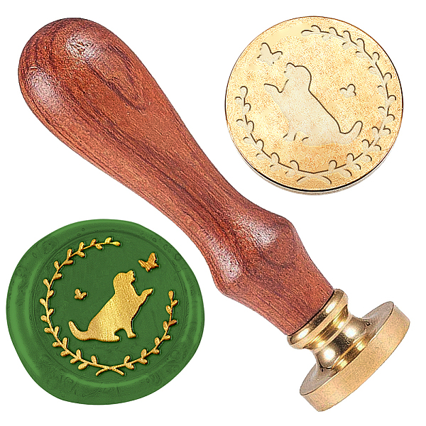 PandaHall Wax Seal Stamp Set, 1Pc Golden Tone Sealing Wax Stamp Solid Brass Head, with 1Pc Wood Handle, for Envelopes Invitations, Gift Card...
PandaHall Wax Seal Stamp Set, 1Pc Golden Tone Sealing Wax Stamp Solid Brass Head, with 1Pc Wood Handle, for Envelopes Invitations, Gift Card...