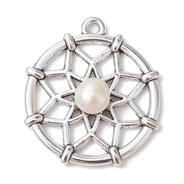 PandaHall Natural Cultured Freshwater Pearl Pendants, Alloy Flower Charms, Antique Silver, 30.5x27x7mm, Hole: 2mm Pearl Flower
PandaHall Natural Cultured Freshwater Pearl Pendants, Alloy Flower Charms, Antique Silver, 30.5x27x7mm, Hole: 2mm Pearl Flower