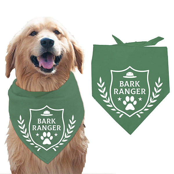 PandaHall arricraft 1 Pc Pet Dog Bandana, Green Adjustable Triangle Pet's Bandana with Bark Ranger Words Shield Pattern Washable Cotton...
PandaHall arricraft 1 Pc Pet Dog Bandana, Green Adjustable Triangle Pet's Bandana with Bark Ranger Words Shield Pattern Washable Cotton...