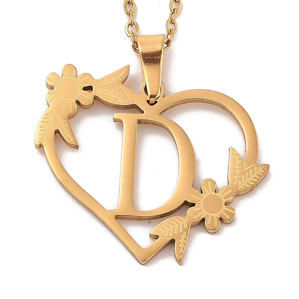 PandaHall Vacuum Plating 201 Stainless Steel Pendant Necklaces, Letter D, 12.28 inch(31.2cm) 201 Stainless Steel Letter D
PandaHall Vacuum Plating 201 Stainless Steel Pendant Necklaces, Letter D, 12.28 inch(31.2cm) 201 Stainless Steel Letter D