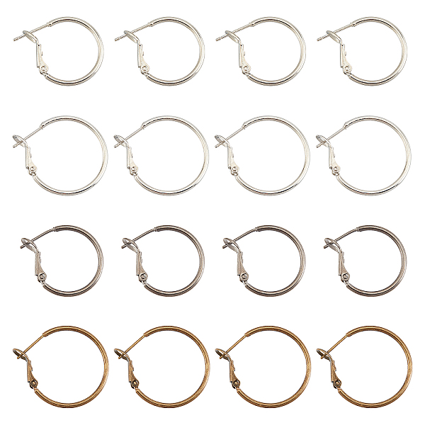 PandaHall CHGCRAFT 16 Pairs 4 Style Brass Hoop Earrings, Ring, Mixed Color, 20~24x1.5mm, Pin: 0.6~0.7mm, 4 pairs/style Brass
PandaHall CHGCRAFT 16 Pairs 4 Style Brass Hoop Earrings, Ring, Mixed Color, 20~24x1.5mm, Pin: 0.6~0.7mm, 4 pairs/style Brass