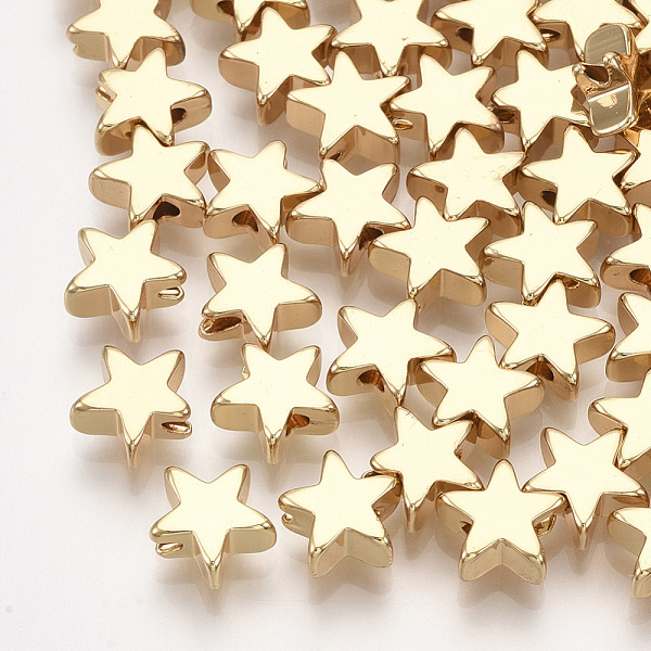 PandaHall Brass Beads, Star, Real 18K Gold Plated, 8x8x3mm, Hole: 1.2mm Brass Star
PandaHall Brass Beads, Star, Real 18K Gold Plated, 8x8x3mm, Hole: 1.2mm Brass Star