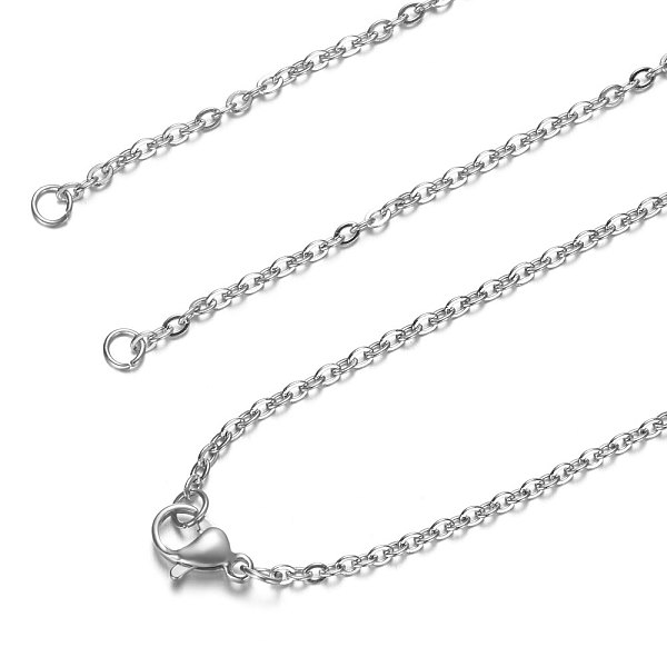 PandaHall 304 Stainless Steel Cable Chain Necklace Making, with Lobster Claw Clasps, Stainless Steel Color, 21.8 inch~22.1 inch(55.5~56.3cm)...
PandaHall 304 Stainless Steel Cable Chain Necklace Making, with Lobster Claw Clasps, Stainless Steel Color, 21.8 inch~22.1 inch(55.5~56.3cm)...