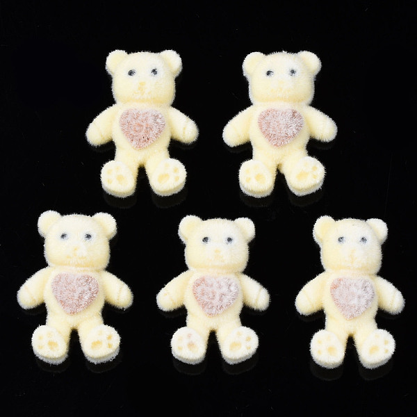 PandaHall Flocky Acrylic Cabochons, Bear, Lemon Chiffon, 25~26.5x18~19x7~8mm Acrylic Bear
PandaHall Flocky Acrylic Cabochons, Bear, Lemon Chiffon, 25~26.5x18~19x7~8mm Acrylic Bear