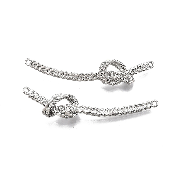 PandaHall Ion Plating(IP) Brass Connector Charms, Nickel Free, Knot, Real Platinum Plated, 49x9.5x6mm, Hole: 1.2mm Brass Others
PandaHall Ion Plating(IP) Brass Connector Charms, Nickel Free, Knot, Real Platinum Plated, 49x9.5x6mm, Hole: 1.2mm Brass Others